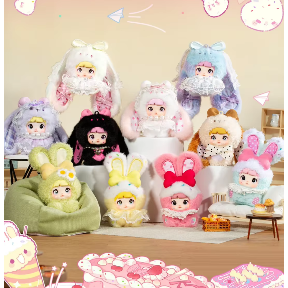 Nommi Baby Sweetheart Bunny Series Plush Blind Box — Snapdoodle Nommi Baby Sweetheart Bunny Series Plush Blind Box — Snapdoodle