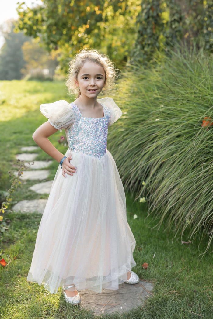 Rainbow Sherbert Sparkle Dress Size 5-6