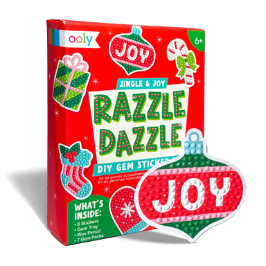 Razzle Dazzle Mini DIY Gem Sticker Kit: Jingle &amp; Joy