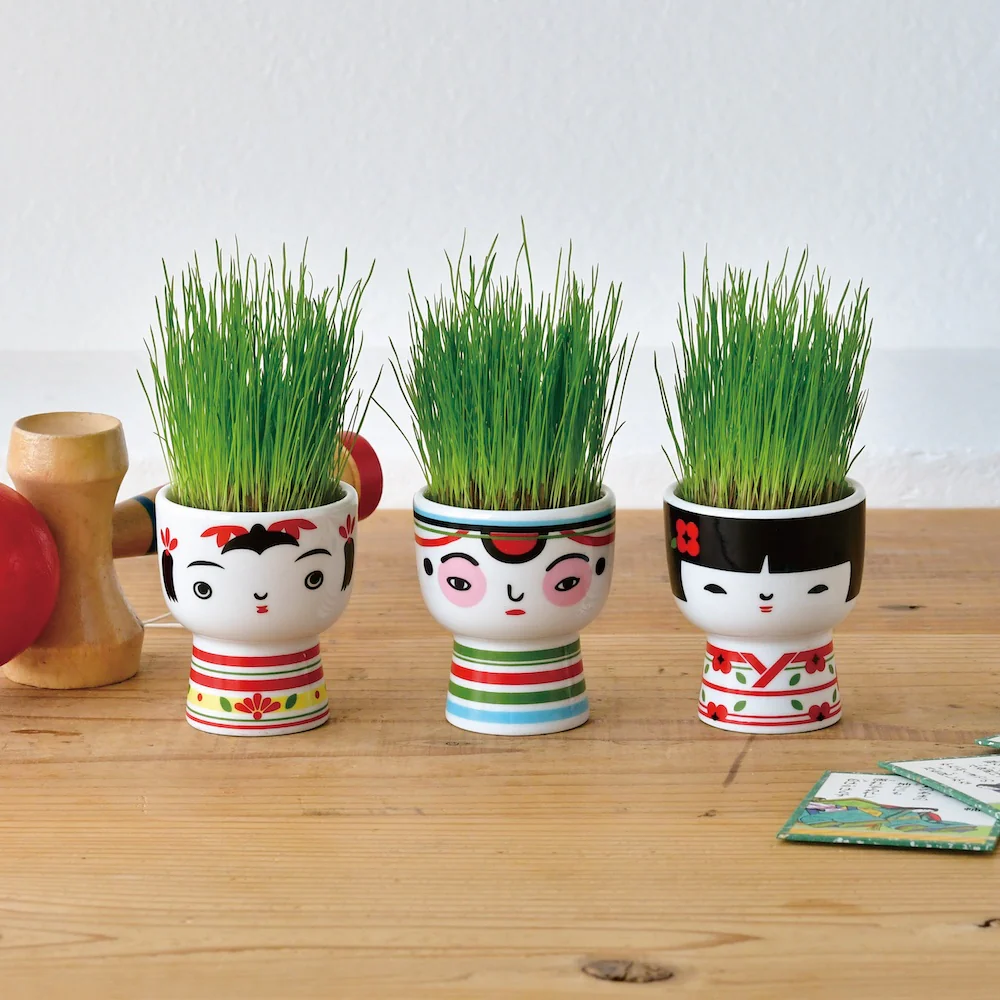 Kokeshi Green Planter