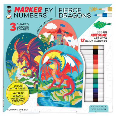 Marker by Number: Fierce Dragons