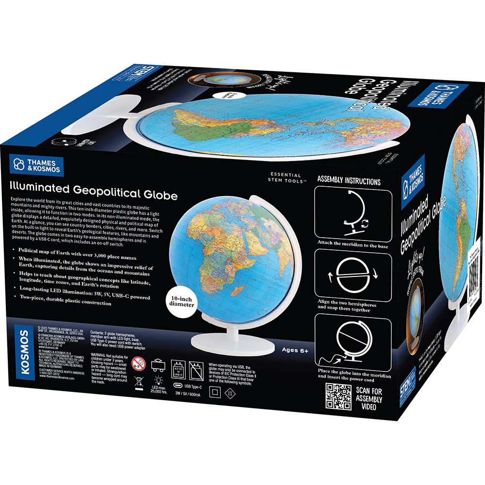 The Thames &amp; Kosmos Illuminated Geopolitical Globe
