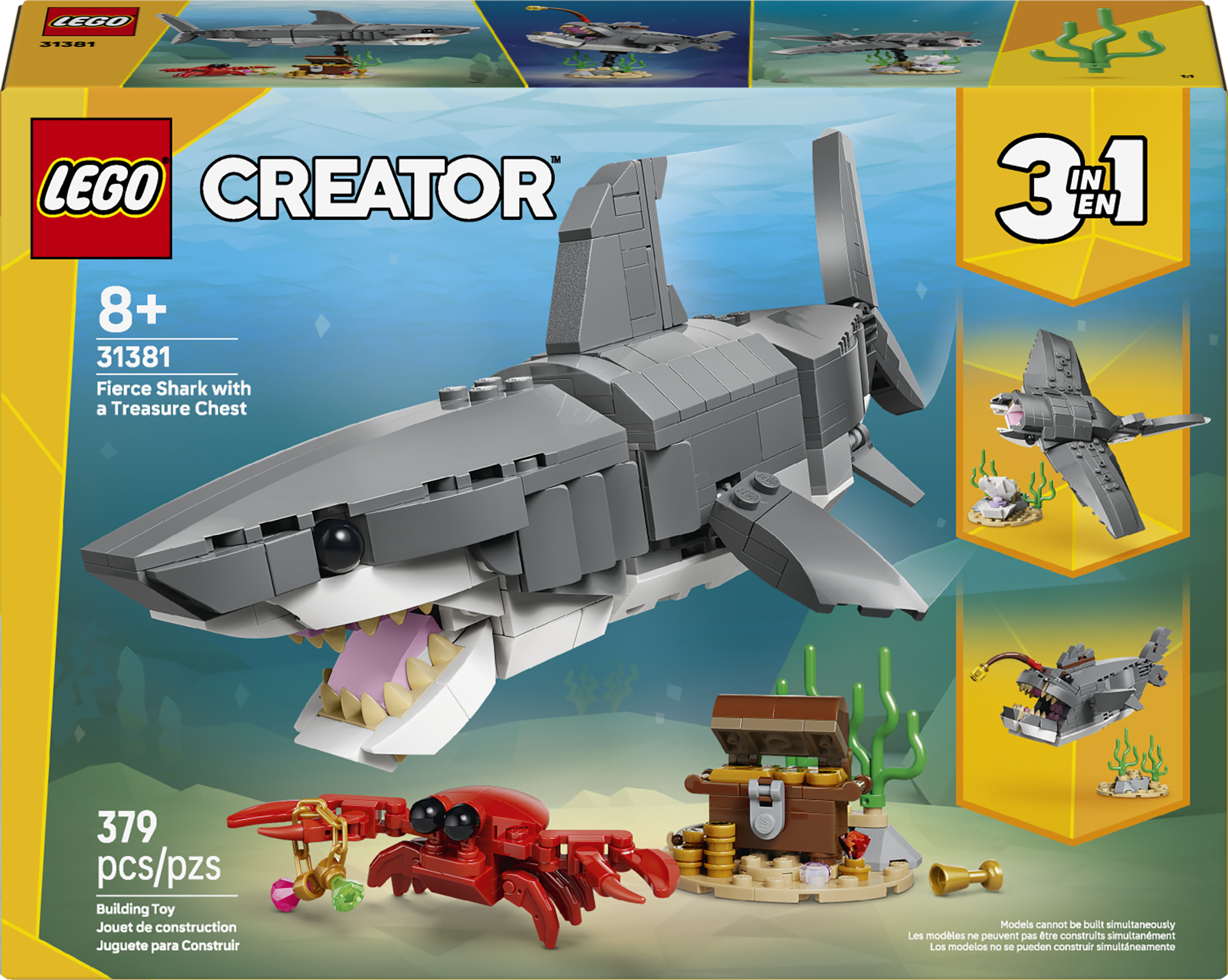 31381 LEGO&reg; Creator Fierce Shark with a Treasure Chest