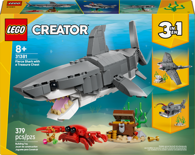 31381 LEGO&reg; Creator Fierce Shark with a Treasure Chest
