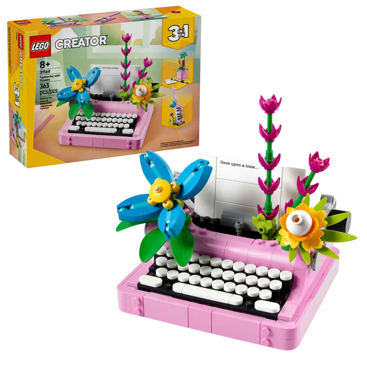 31169 Typewriter with Flowers