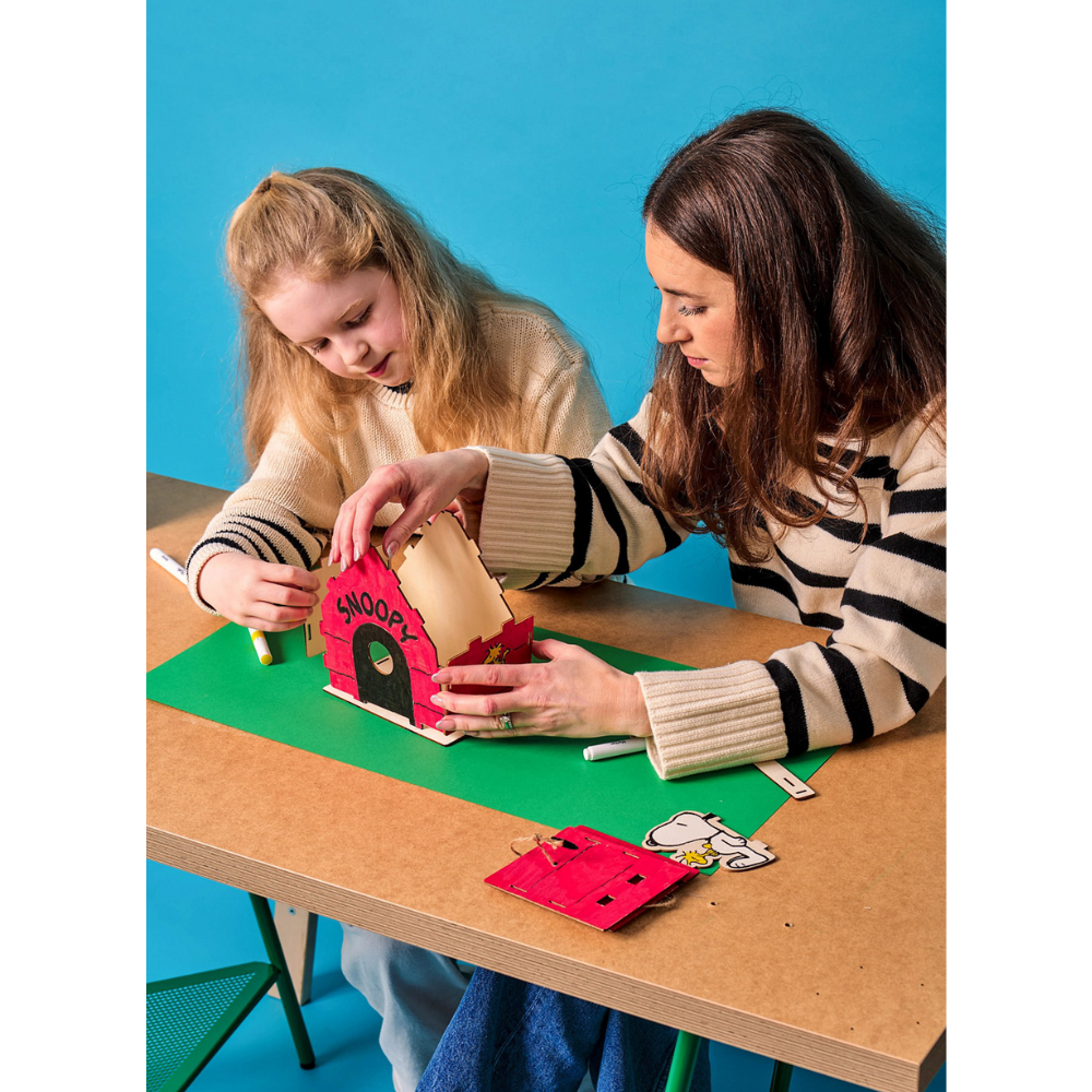 OOLY x Peanuts Color-in Wooden Birdhouse Kit