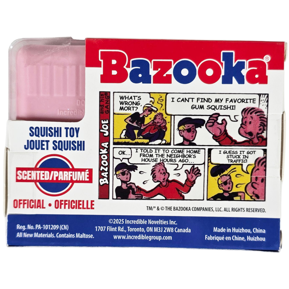 Bazooka Joe Gum Scented Squishi Toy