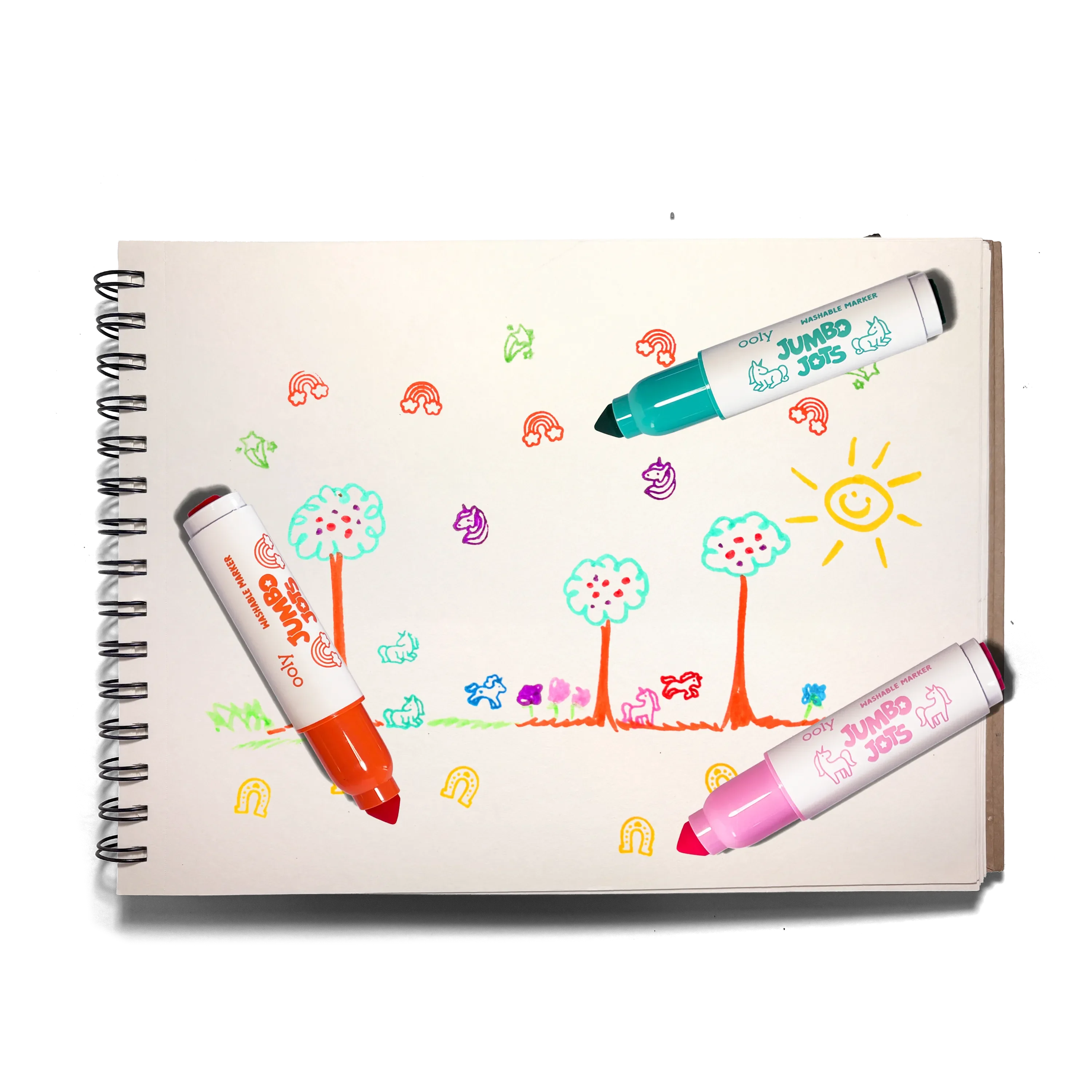 Jumbo Jots 8 Dual Tip Unicorn Markers