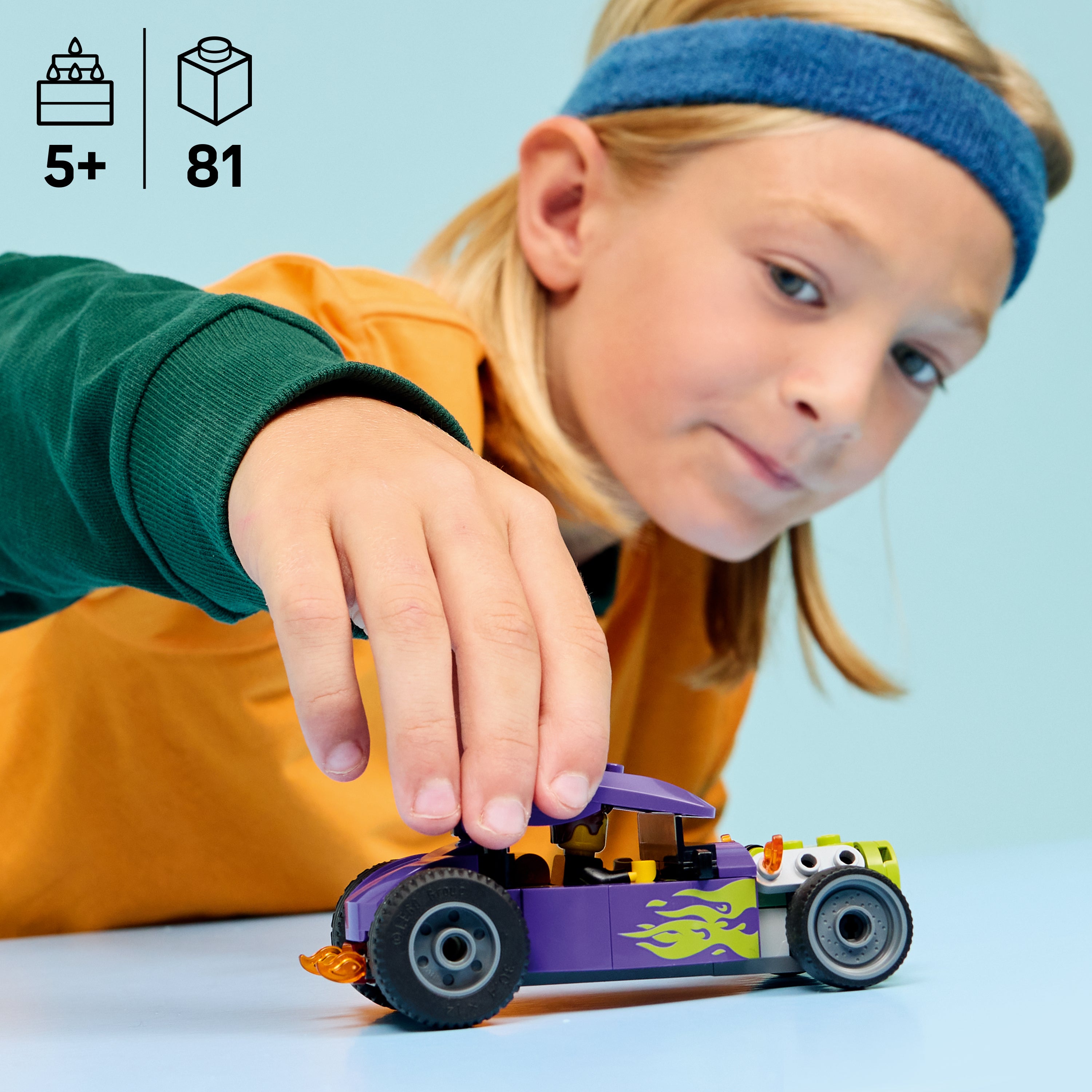 LEGO&reg; City Hot Rod Race Car Building Toy and Minifigure 60485