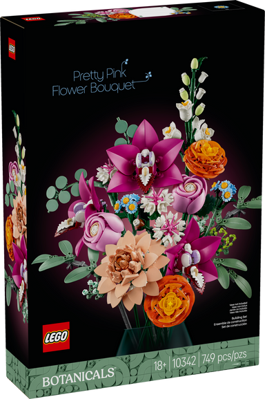 LEGO&reg; Botanicals Pretty Pink Flower Bouquet 10342