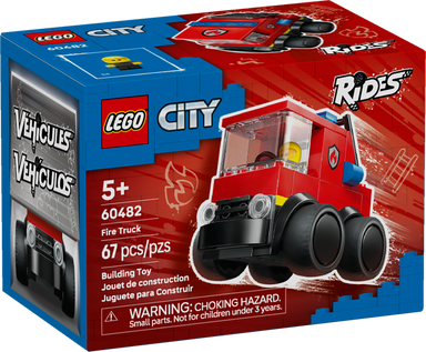 LEGO&reg; City Rides &ndash; Fire Truck Toy Building Set 60482