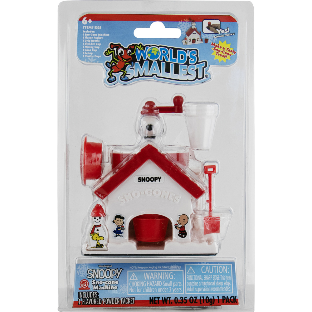 Worlds Smallest: Snoopy Sno-Cone Machine