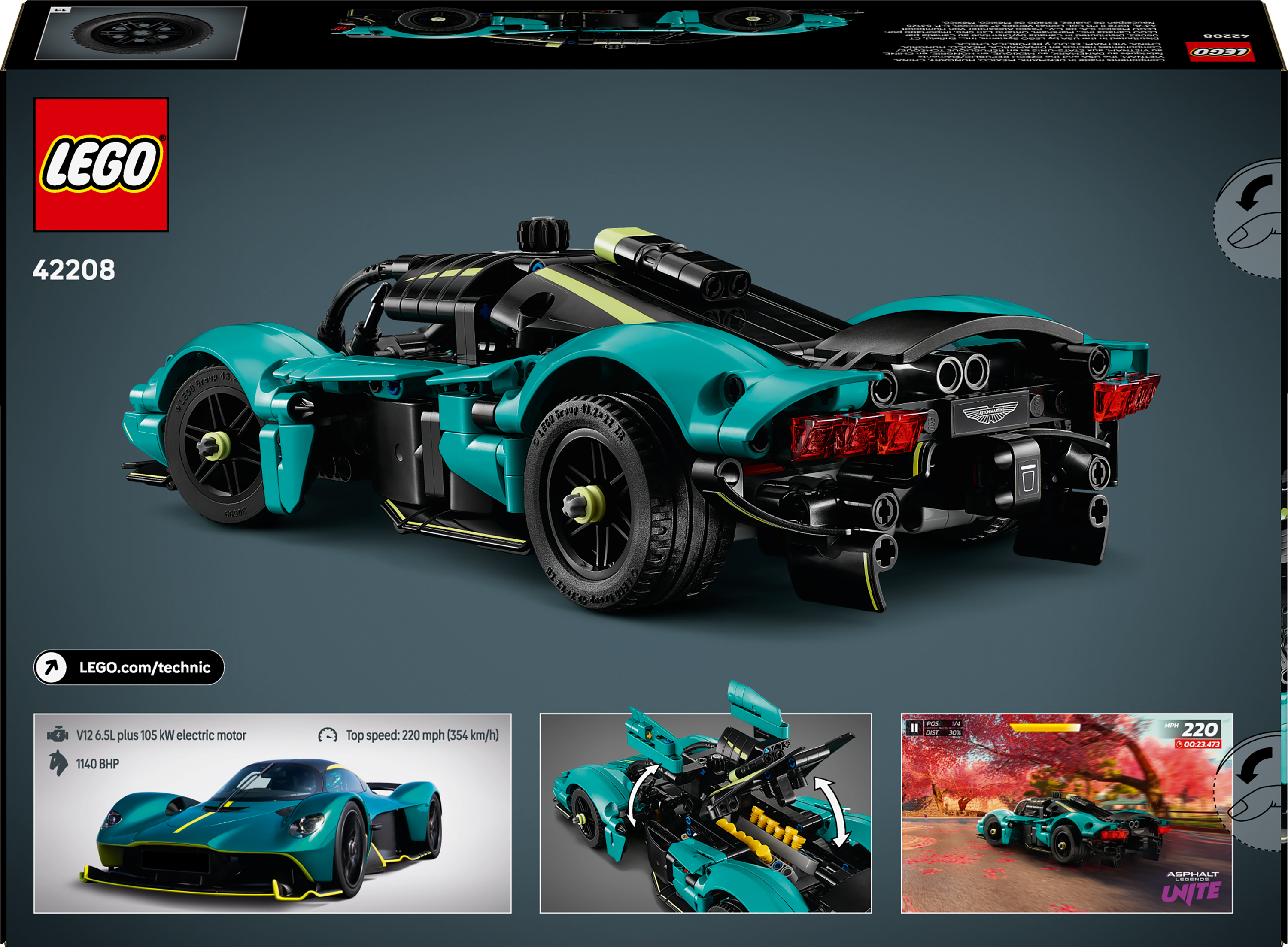 LEGO&reg; Technic&trade; Aston Martin Valkyrie 42208