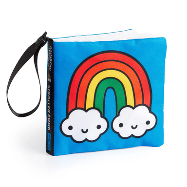 Crinkle Fabric Stroller Book - Rainbow World