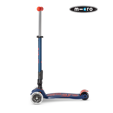 Micro Maxi Foldable LED Scooter Blue/Red