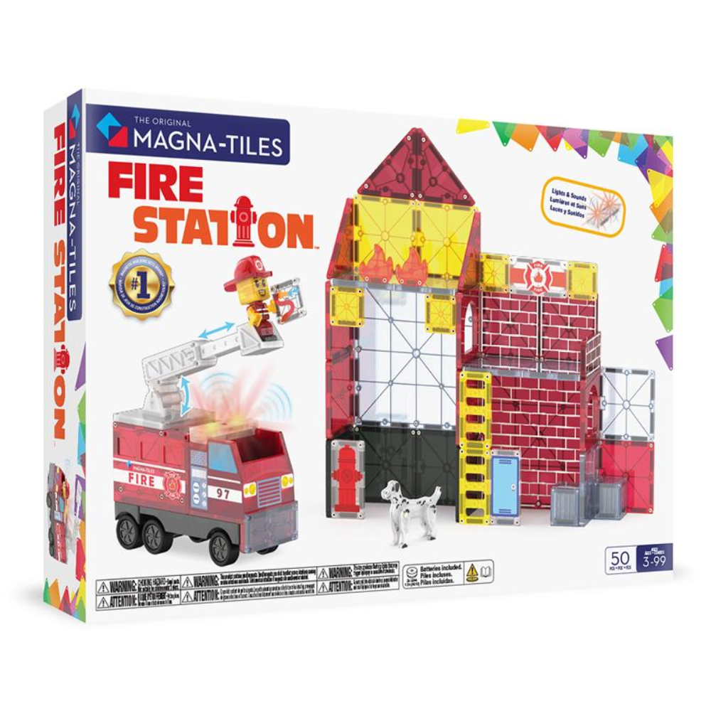 Magna-Tiles Fire Station 50pc