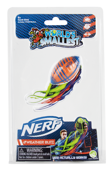 Worlds Smallest Nerf Weather Football Asst.