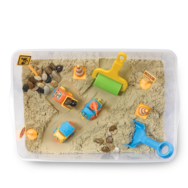 Construction Zone Sensory Bin