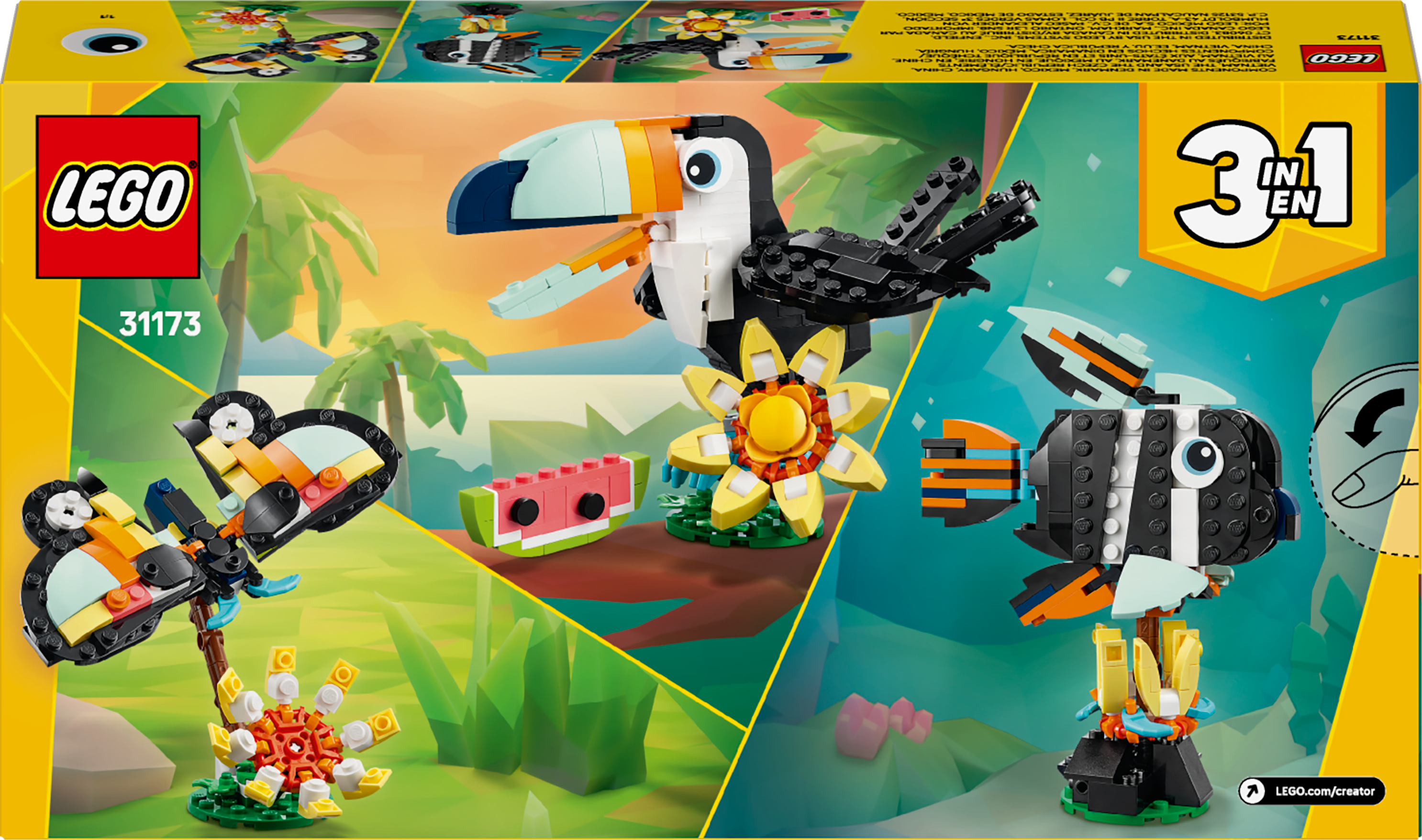 LEGO&reg; Creator Wild Animals: Tropical Toucan 31173