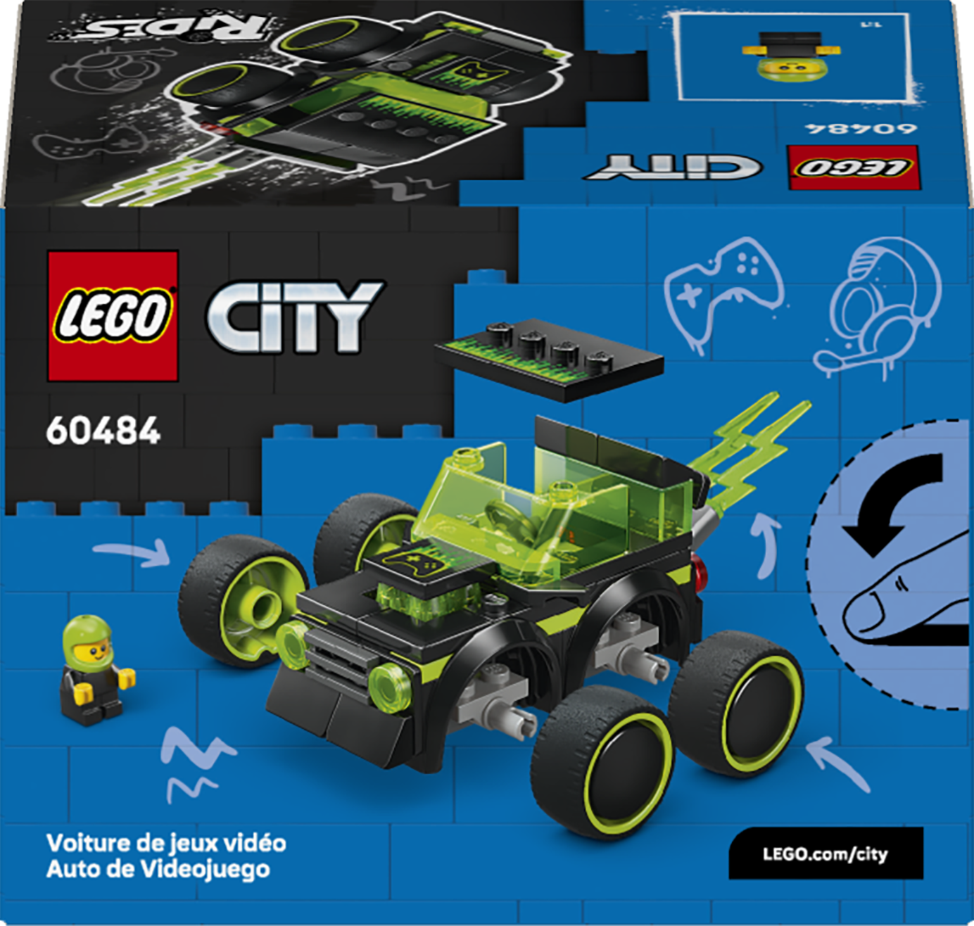 LEGO&reg; City Rides &ndash; Gaming Race Car - Model Car Kit 60484