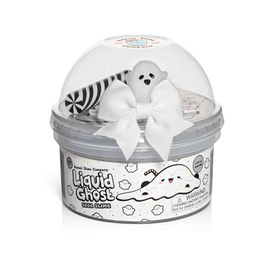 Liquid Ghost Boba Clear Slime