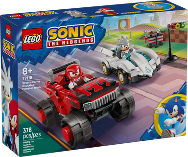 LEGO&reg; Sonic the Hedgehog&trade; Silver&rsquo;s Car vs. Knuckles&rsquo; Monster Truck 77118