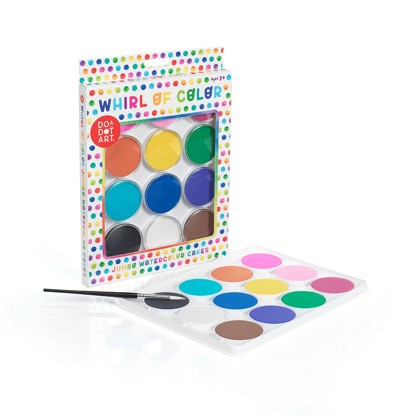 Whirl of Color Jumbo Watercolor Cakes
