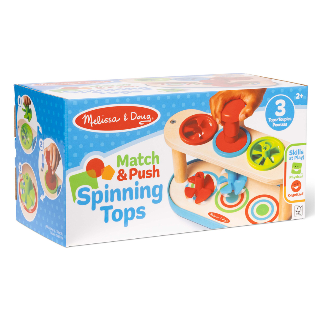 Match &amp; Push Spinning Tops