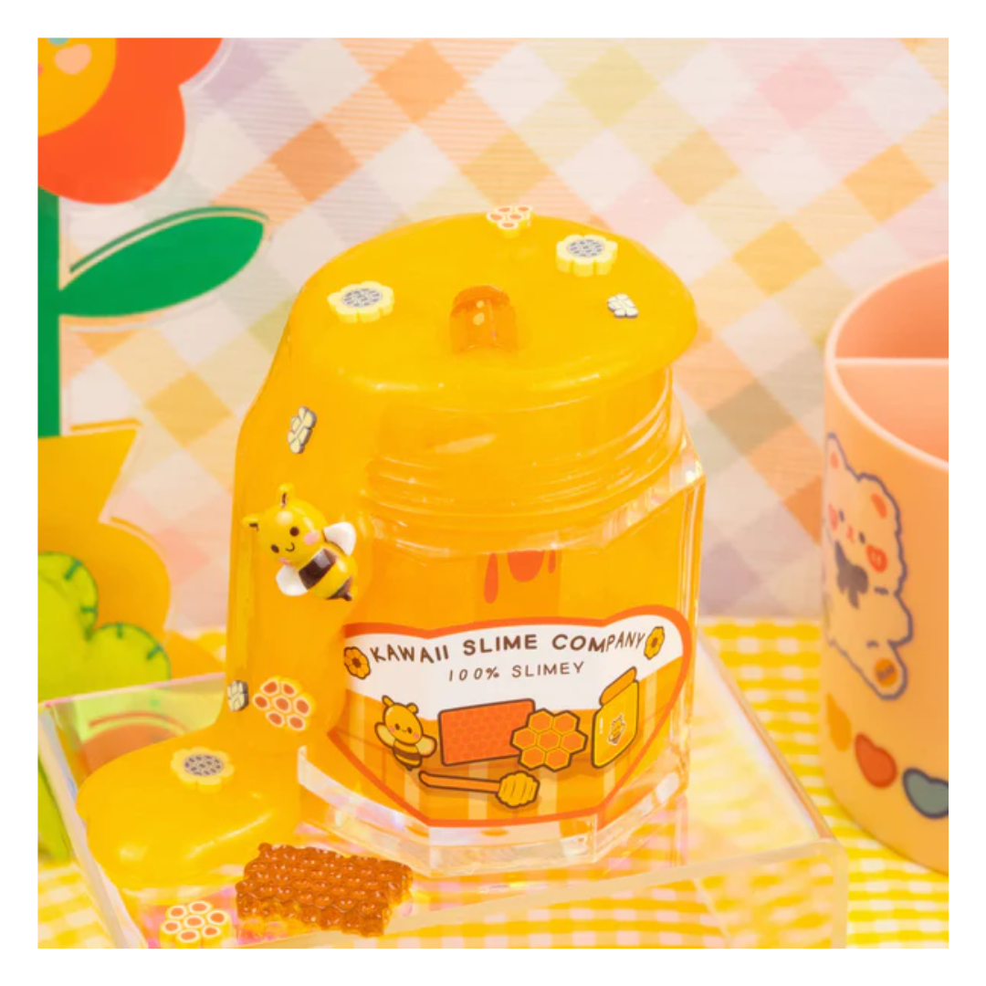 Homemade Honey Slime Jar