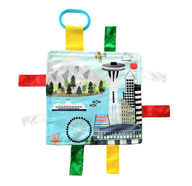 Seattle / WA Baby Crinkle Tag Square