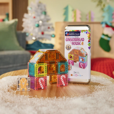 Magna-Tiles: microMAGS Gingerbread House 24pc Travel Set