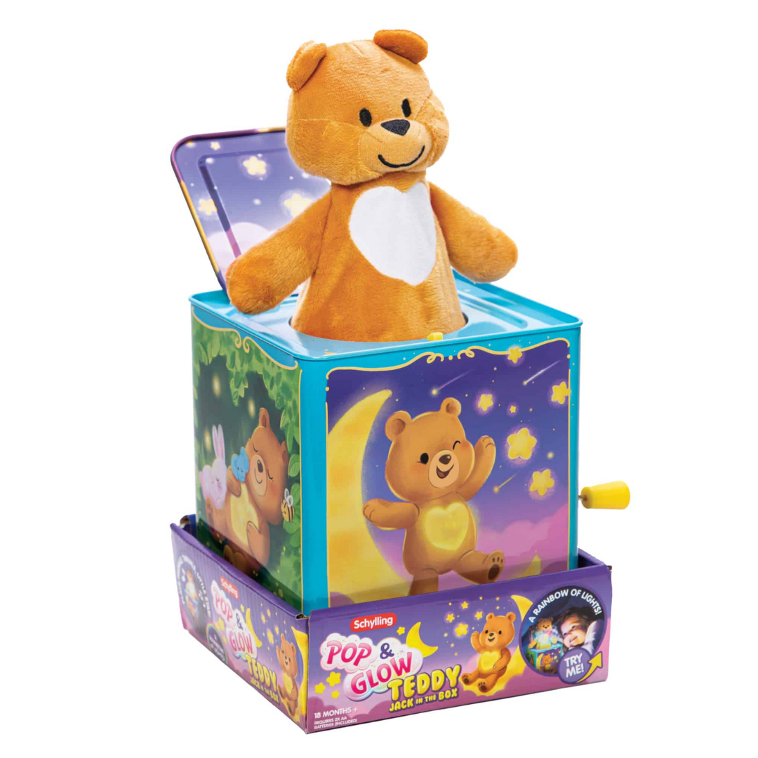 Pop n Glow Jack n Box - Teddy Bear