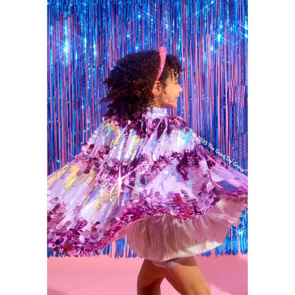 5th Avenue Purple Pailette Cape Size 4/6