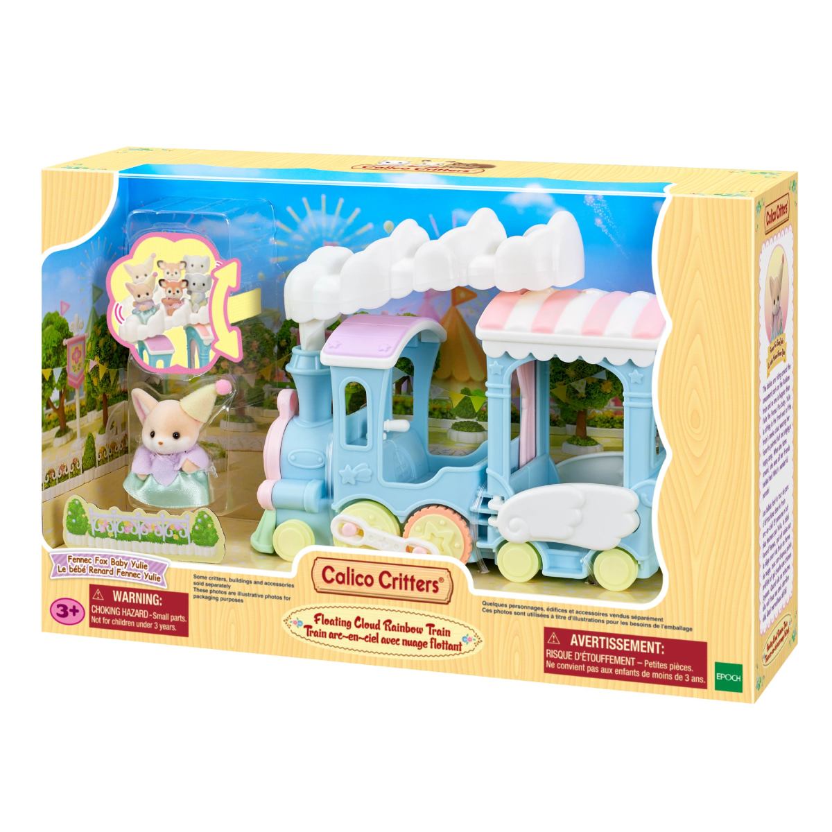 Calico Critters Floating Cloud Rainbow Train