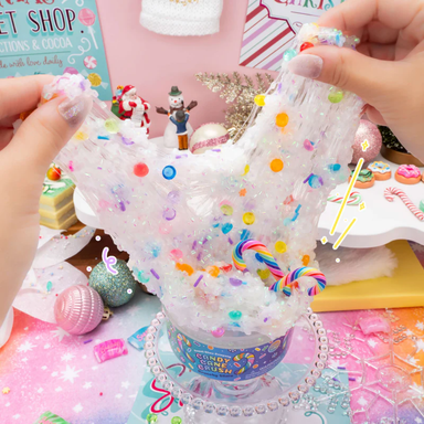 Candy Cane Crush Crunchy Slime