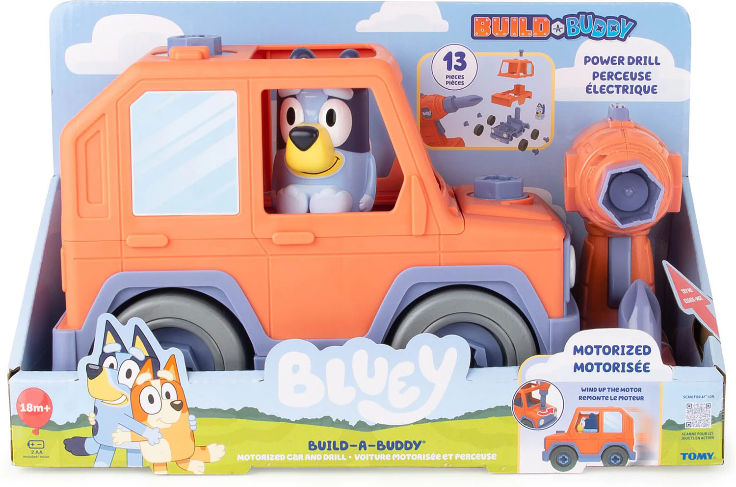Bluey Build-A-Buddy Motorized Car and Drill
