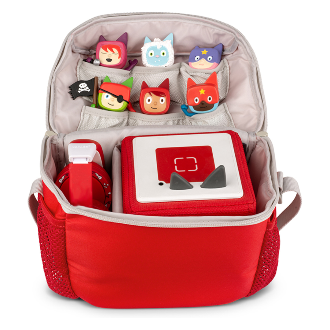 Toniebox with Monster Bag Bundle Set - Red