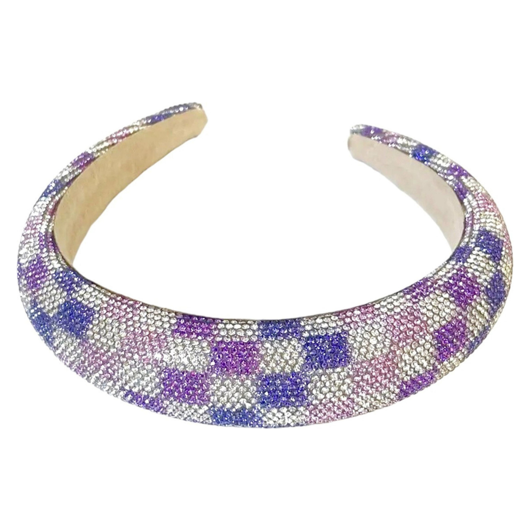 Era Check Crystal Headband