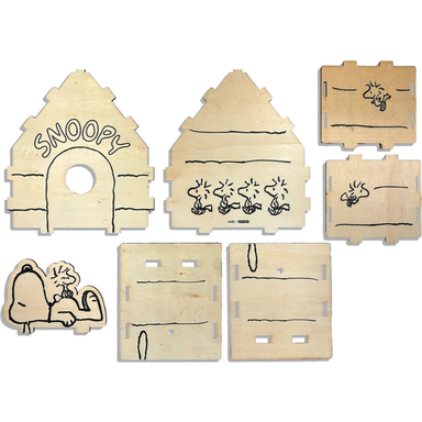 OOLY x Peanuts Color-in Wooden Birdhouse Kit
