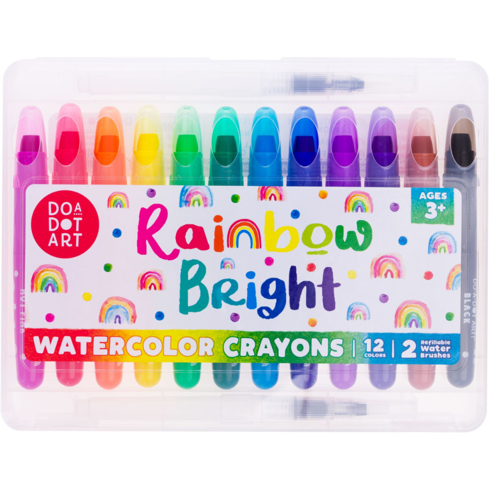Rainbow Bright Watercolor Crayons 12pk