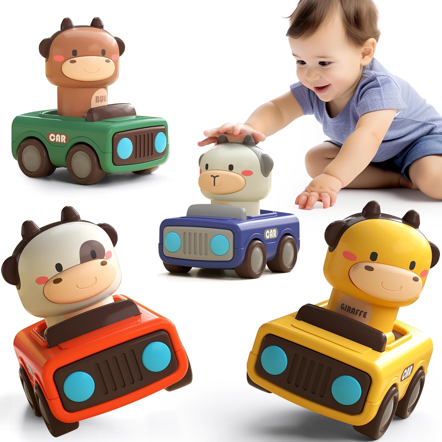 Press and Go Racing Cars