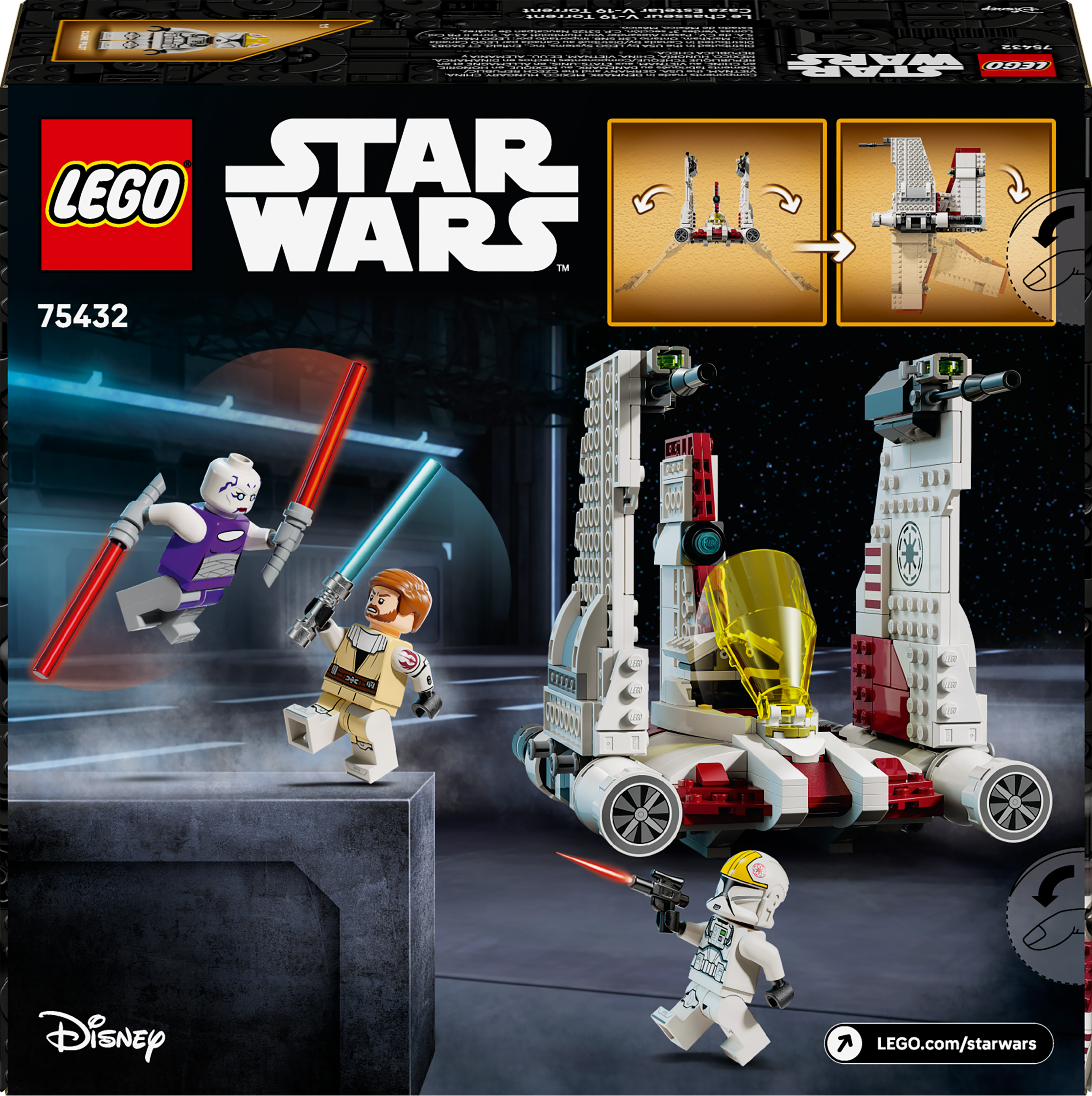 LEGO&reg; Star Wars: The Clone Wars&trade; V-19 Torrent Starfighter Set 75432