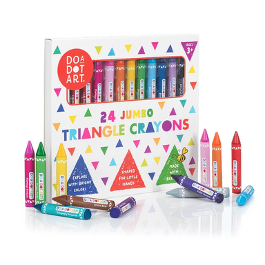 Jumbo Triangle Crayons Set of 24