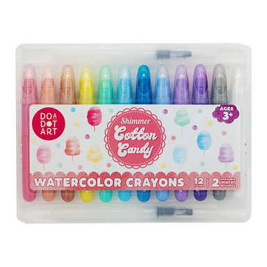 Shimmer Cotton Candy Watercolor Crayons 12pk