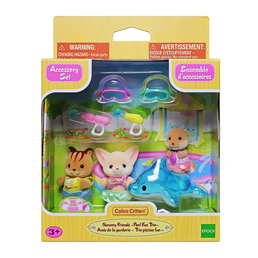 Calico Critters Nursery Friends Pool Fun Trio