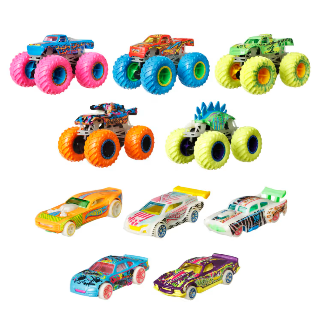 Hot Wheel Monster Truck GID Bundle