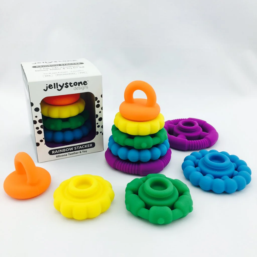 Jellystone Rainbow Stacker Teether Toy