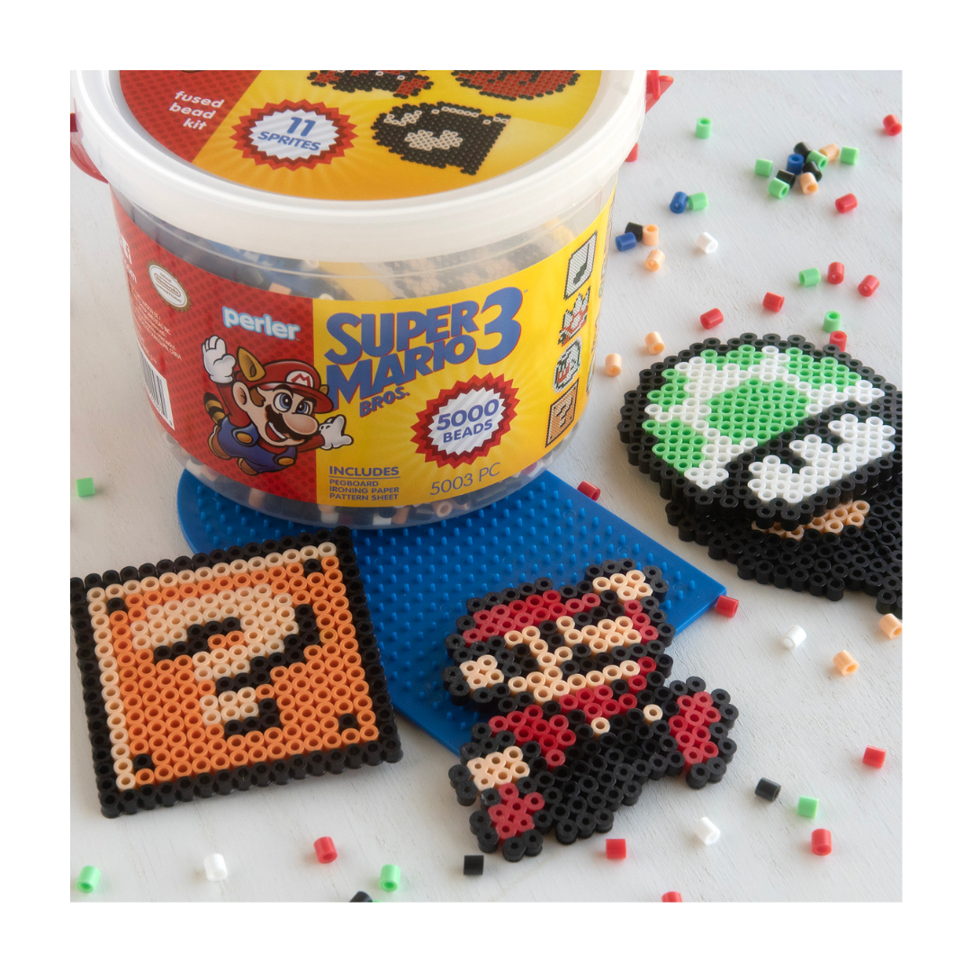 Super Mario Perler Bead Bucket