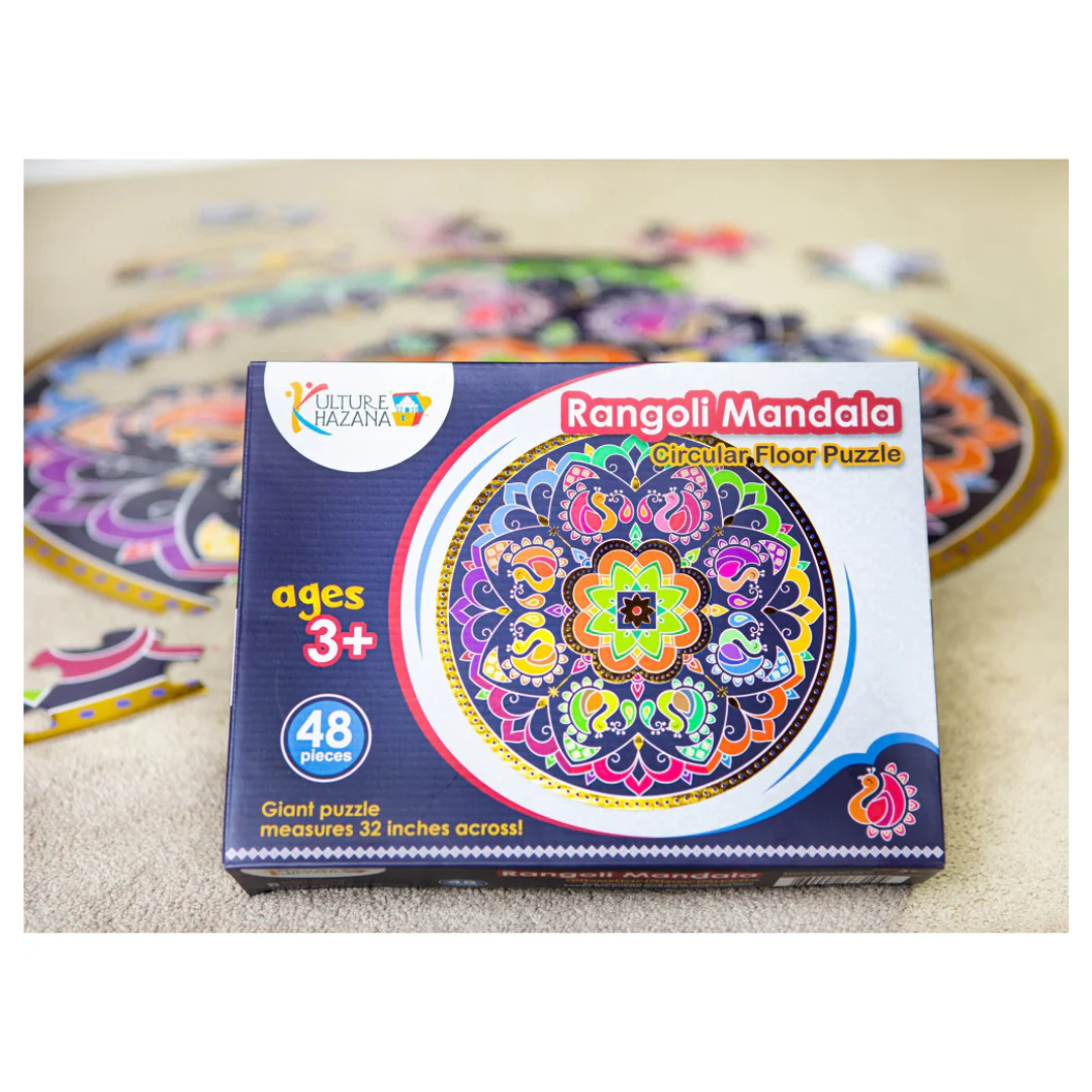 Rangoli Mandala Floor Puzzle 48pc