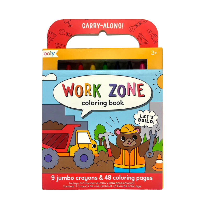 Carry Along Coloring Set - Work Zone